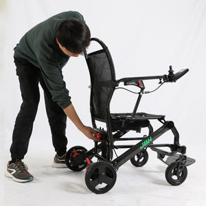 Silla de ruedas eléctrica de fibra de carbono para personas discapacitadas, plegable, inteligente, ultraligera, suministros médicos y dispositivos médicos - Product Image 1