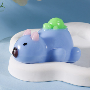 Jouets Squishy Capybara avec petite tortue sur le dos, super doux, à remontée lente, animaux à presser, jouets anti-stress et de décompression, porte-clés - Product Image 3