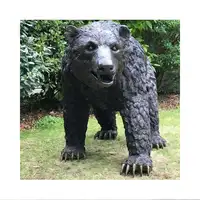 Bear sculpture SUPREME (BLACK & GREY METAL), 2023 Mixed …