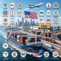 Dédouanement rapide, expédition aérienne et express vers les États-Unis, détergent liquide DDP, logistique Amazon avec assistance 24h/24 et 7j/7 et assurance