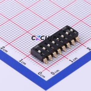 EM-08-V-T/R DIP Switch SMD-16P,6x20.2mm Switch ( Number of Switch Sections: 8 )( Lead Spacing: 2.54mm ) - Product Image 1