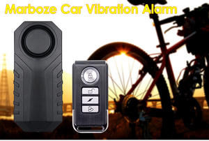 Marlboze Xe máy điện & Phụ Kiện Xe đạp không thấm nước xe báo động cảm biến an ninh rung nhắc nhở điều khiển từ xa - Product Image 2