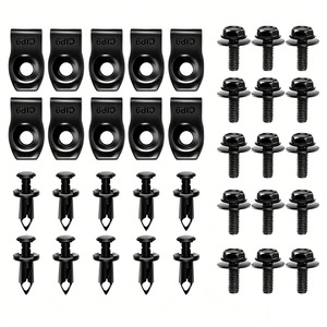 U Shaped Nut Clips M6 Body Bolts <b>Push</b> Type Fixing Clips For <b>Car</b> Undercover Mudguard Repair Replacement 35Pcs - Product Image 1