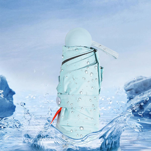 Parapluie de <span class=keywords><strong>voyage</strong></span> pliable en cinq sections, anti-UV, anti-pluie, personnalisable avec logo, petit format de poche, manuel, en polyester - Product Image 6