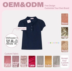 <span class=keywords><strong>Polo</strong></span> a tinta unita con volant personalizzate per bambine 2-12 anni, top uniformi scolastiche per bambini, magliette <span class=keywords><strong>polo</strong></span> personalizzate per bambine - Product Image 2