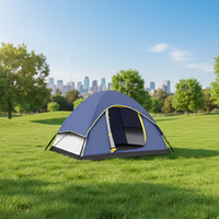 Tentes pliantes quatre saisons imperméables à une chambre, en tissu Oxford fait main, avec poteaux en fibre de verre double couche, pour le camping en gros