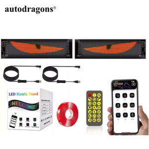 Letrero LED Flexible para Automóvil Autodragons, Luz Flexible con Control por Aplicación, Tablero de Mensajes Desplazables Cuadrado a Prueba de Agua - Product Image 4