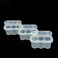 Boîte de rangement transparente en PP à 3 compartiments de 3 ml avec couvercle à fermeture sécurisée, résistante aux produits chimiques, en vrac, OEM, haute qualité pour essences biologiques