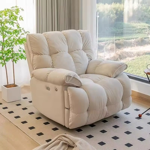 Новое велюровое кресло-реклайнер с регулируемой спинкой, обеденный стул в скандинавском стиле с акцентами из микрофибры для гостиной - Product Image 5