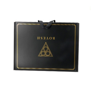 Fashion Clothing Shoe Products <strong>Gift</strong> Packaging <strong>Box</strong> Luxury Custom Gold Logo Black Cardboard <strong>Long</strong> Tall Boots <strong>Box</strong> with Handle - Product Image 6