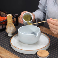 Accessoire de cérémonie du thé traditionnel, bol en bambou, support de fouet, service à thé japonais Chasen Matcha