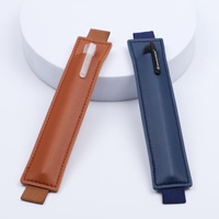 Clip de stylo élastique en cuir PU personnalisé pour cahier de livre porte-crayon porte-crayon portable cadeaux pour lui fournitures de bureau scolaire