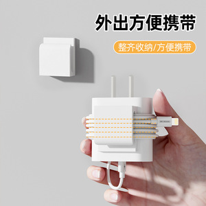 Desktop Storage Clip <b>Charger</b> Holder Single Hook ABS Material For <b>Tablet</b> White - Product Image 2
