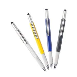 6 合 1 触摸金属圆珠笔与手写笔位和螺丝刀多功能工具圆珠笔