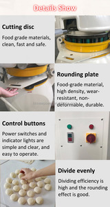 Dough Divider and Rounder <b>Small</b> Pizza Dough Ball Making Machine Cutting Bun Dough Divider 36 Pcs Bakery Machine Supplier - Product Image 3