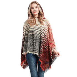 Của phụ nữ <span class=keywords><strong>Bohemian</strong></span> phong cách Polyester trùm đầu CAPE chăn áo choàng truyền thống chiếc khăn & khăn choàng sừng khóa tua Poncho khăn choàng kết thúc tốt đẹp - Product Image 5