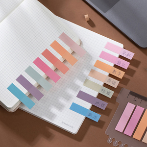 OEM Morandi Sticky Notes 10 Colors Rectangular Memo Pads Assorted Pastel Tones Office Supplies Index Stickers - Product Image 5