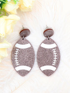 Aretes Deportivos Vintage con Diseño de Balón de Fútbol, Acero Inoxidable, Rojo, Azul, Verde, Oro Rosa, Brillantes, Unisex, Ecológicos - Product Image 5