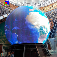 Pantalla LED flexible Pantalla en forma de globo Diámetro 1m/1,5 m/2m/2,5 m Precio Pantalla LED esférica personalizada Pantalla de bola LED