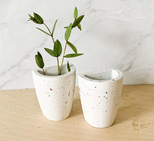 Vaso da Parete <span class=keywords><strong>in</strong></span> <span class=keywords><strong>Cemento</strong></span> Terrazzo Moderno, Fioriera Sospesa per Fiori Secchi, Decorazione Minimalista per Gallerie - Product Image 3