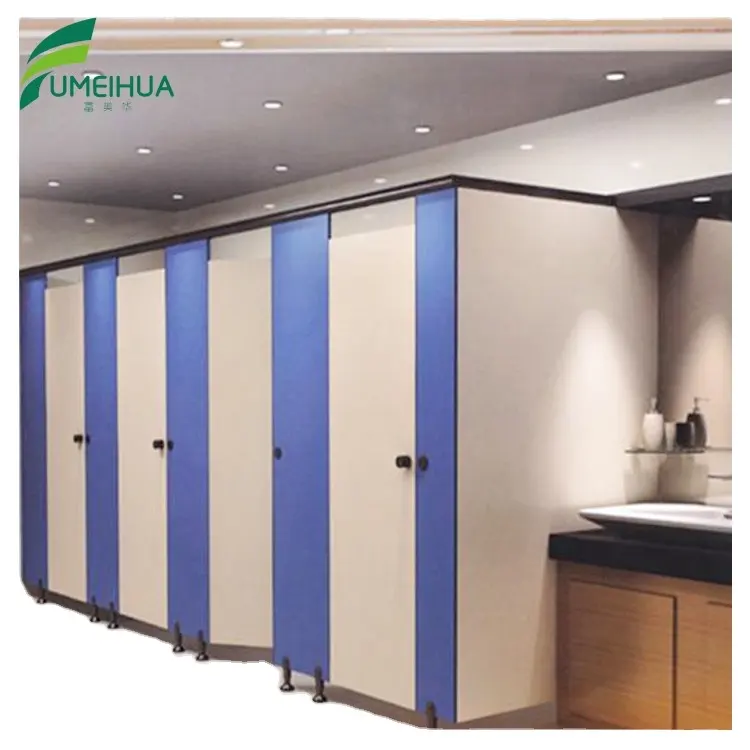 Floor mounted public wc hpl nigeria toilet cubicle partition