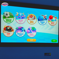 Système de jeu interactif portable pour sol avec écran tactile intégré, projecteur interactif tout-en-un pour centre de jeux souples