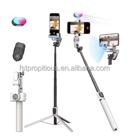 2025 Aochuan M2 Pro Smartphone Gimbal Stabilizer 3-Axis Stabilizer Face Tracking  4-in-1 Mobile Gimbal Stabilizer for Vlog