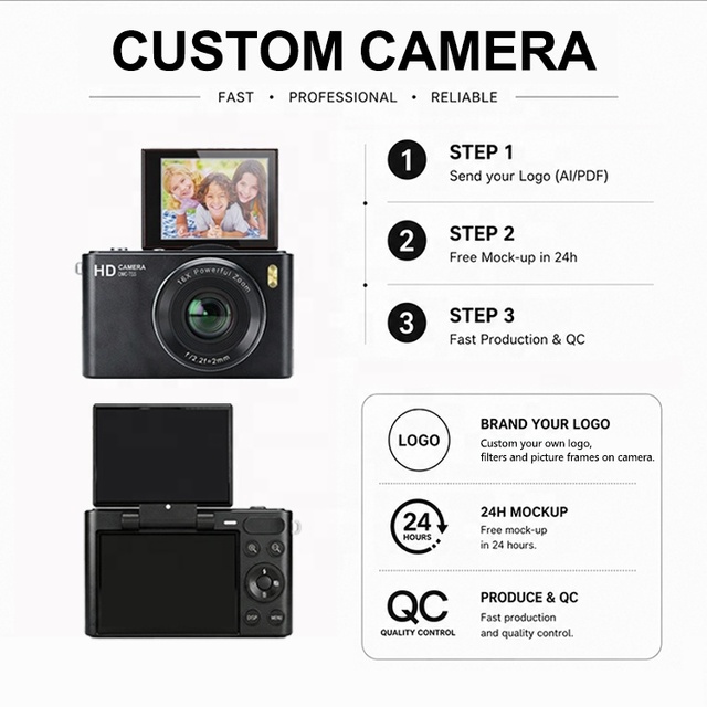4K Mirrorless Digital Camera Interchangeable Lens Professional Photography Gear CMOS Sensor HDMI Output Camcorder