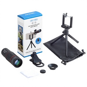 Objectif zoom universel 18X pour téléphone avec mini trépied pour smartphones iPhone Samsung Xiaomi - Product Image 2