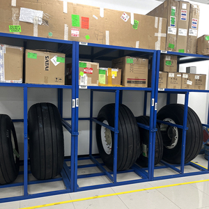 OEM ODM Nhiệm Vụ Nặng Nề Bền Kho Đóng Mở Xếp Chồng Thép Kim Loại Xe Tải Lốp Lưu Trữ Có Thể Gập Lại Lốp Giá Lưu Trữ Kệ - Product Image 4