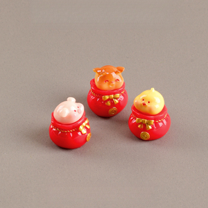 ของตกแต่งสวนจิ๋ว KI zhuojing Moss, ถุงนำโชคสุดน่ารัก, กระต่าย, หมูน้อย, สุนัข, สวนสัตว์เลี้ยงแสนสุข, ของตกแต่งสวน - Product Image 4