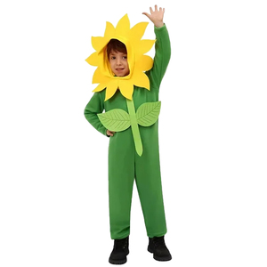 Costume de tournesol drôle pour enfants garçon et filles combinaisons d'Halloween avec chapeau Costume Cosplay - Product Image 1