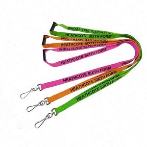 Flat <b>Polyester</b> Cheap Personalize Single Custom Sublimation <b>Lanyards</b> With Logo - Product Image 2