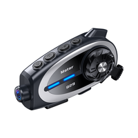 Caméra Sport Casque Q29 Full HD 1080p pour Motards, Intercom Moto avec Partage de Musique