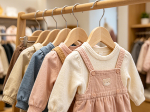 <span class=keywords><strong>Cintres</strong></span> <span class=keywords><strong>en</strong></span> <span class=keywords><strong>bois</strong></span> pour enfants LINDON, finition blanche naturelle, pour tout-petits et bébés - Product Image 4