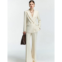 Conjunto de Traje de Negocios Personalizado para Mujer, Ropa Formal de Marca Privada con Soporte OEM y ODM