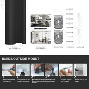 Không dây di động màu-Công cụ miễn phí cài đặt tay hoạt động nâng Rèm tổ ong | Giá khuyến mại - Product Image 2
