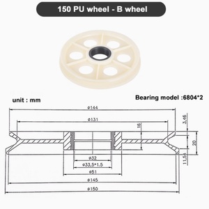 อะไหล่มาตรฐาน OEM รอกสายพานกลม PU สำหรับงานดึงลวด - Product Image 2