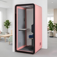 UNIBOOTH Cabine Acoustique de Luxe Privée Ignifuge ASTM-E84 33dB ISO 23351 Installation Rapide en 30-45 Min pour Laboratoire Créatif Atelier Centre Commercial OEM ODM
