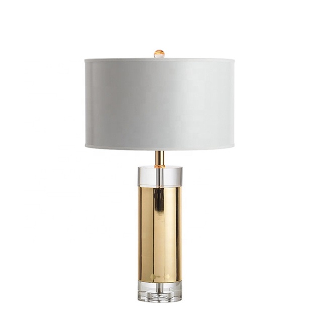 New Simple Style Desk Reading Light Glass Base for Hotel Commercial/hotel Decoration Light Crystal Table Lamps Luxury Modern Lamp