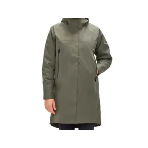 Custom Women's Hooded Jacket Breathable Long Foldable Windproof And Cold Resistant Hiking Jacket Waterproof Softshell Rain Coat