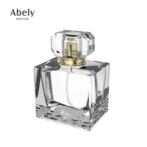 Wholesale Black Spray Bottle Empty Glass 30ml 50ml Glass Fragrance Bottles Luxury Clear 100ml Square Perfume Bottles