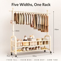 Porte-vêtements minimaliste noir mat avec étagères en maille pour salle de bain, chambre, derrière la porte, usage quotidien d'organisation à domicile