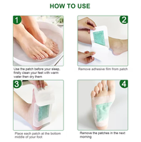 Patchs pour les pieds 2-en-1 à la menthe, marque privée, à base d'extraits végétaux naturels, soulagent la fatigue, éliminent les odeurs, améliorent le sommeil, personnalisables