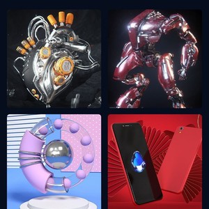 Modelo de Dibujos Animados en C4D, Renderizado en 3ds Max, Animación de Productos, Diseño de Comercio Electrónico - Product Image 2