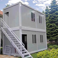 Fabricant HTH Maison conteneur préfabriquée de deux chambres à coucher 2 étages à plat Maisons conteneur préfabriquées de luxe avec 2 chambres à coucher