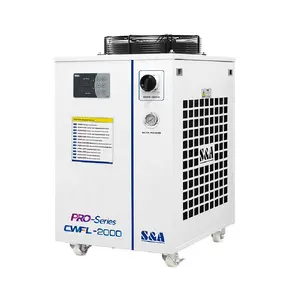 Refroidisseur d'eau à débit nominal d'origine S & A CWFL-2000 50/60Hz 15L/min pour machine laser à fibre