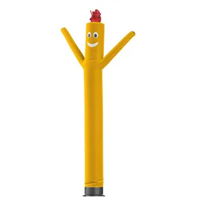 צהוב צבע פרסום מתנפח צינור איש קטן אוויר קטן אוויר רקדנית רקדנית בלון