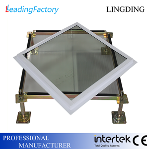 Lingding 98% yüksek şeffaflık anti-statik iletken veri merkezi paneli Modern hastane havacılık cam süreci yükseltilmiş zemin için - Product Image 4