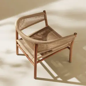 Плетеная уличная мебель, стул, алюминиевая рамка, деревянный цвет, бассейн, пляж, французский бистро, Ротанговые стулья